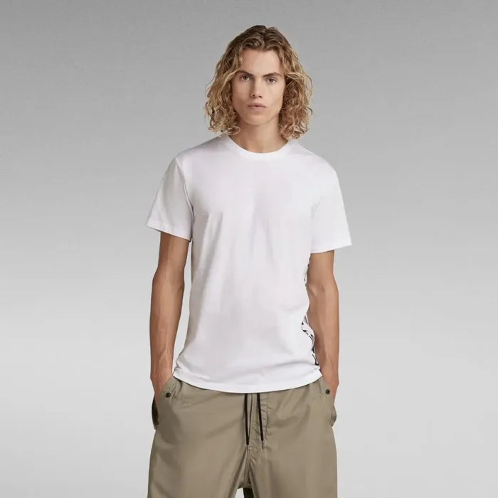 TShirts and Polos Men GStar RAW Side Logo TShirt White