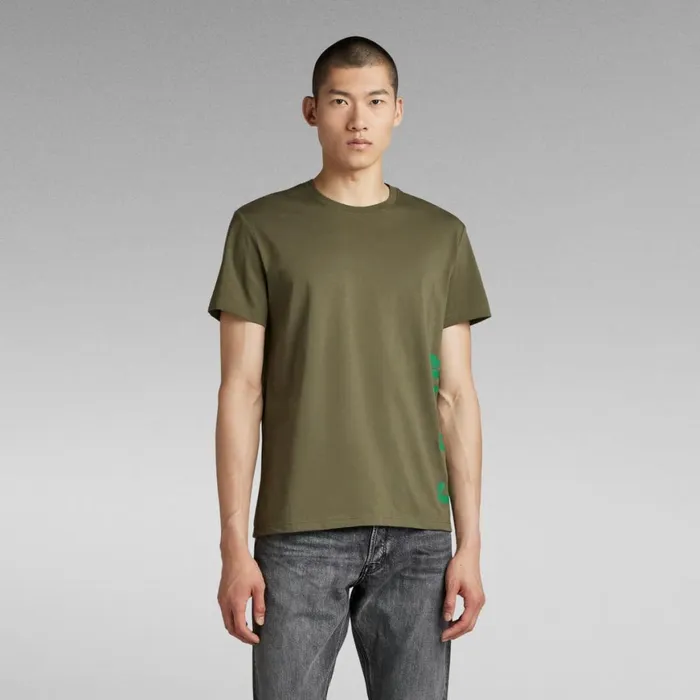 TShirts and Polos Men GStar RAW Side Stencil TShirt Shadow Olive