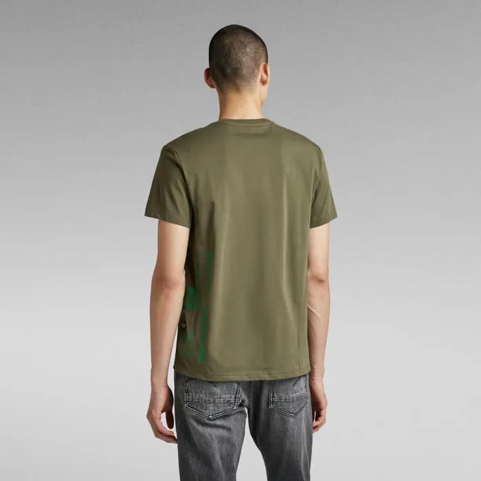 TShirts and Polos Men GStar RAW Side Stencil TShirt Shadow Olive