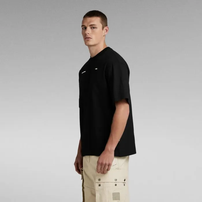 TShirts and Polos Men GStar RAW Unisex Oversized Boxy Base TShirt Dark Black