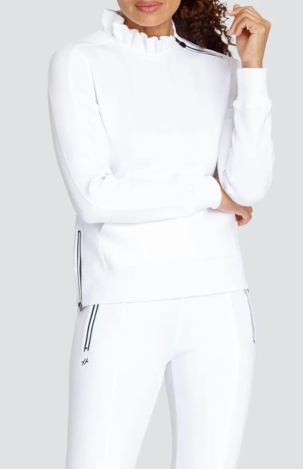 Tail Activewear Condoleezza Chalk White Pullover Women Long Sleeve
