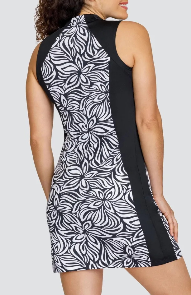 Tail Activewear Cove 365034 Dress 8211 Grecian Blooms Onyx Women Sleeveless
