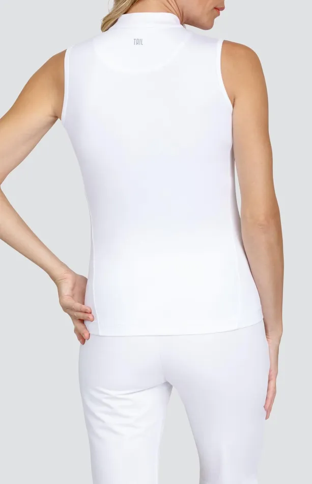 Tail Activewear Delaine Top 8211 Chalk White 8211 FINAL SALE Women Sleeveless