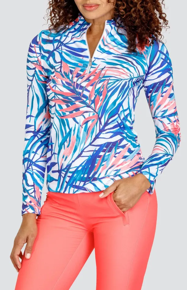 Tail Activewear Emersyn Top 8211 Mykonos Fronds Women Long Sleeve