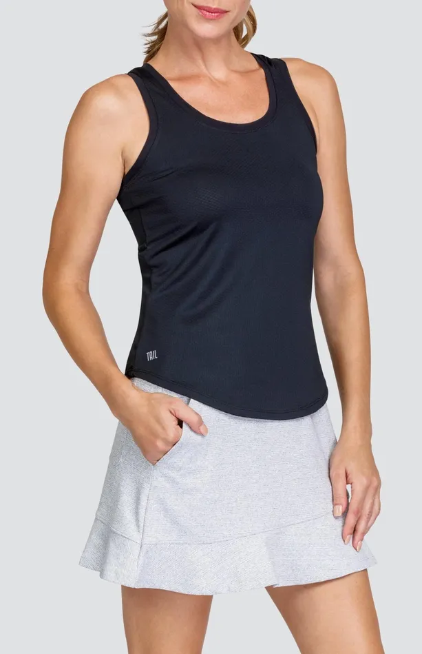 Tail Activewear Mia Tank 8211 Onyx Black Women Tanks