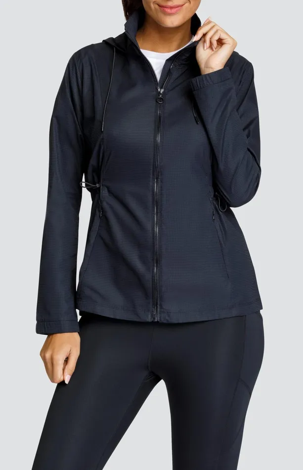 Tail Activewear Nola Water Resistant Jacket 8211 Onyx Black Women Jackets And Vests