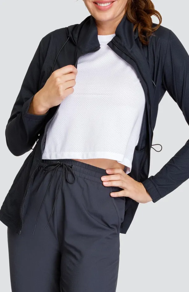 Tail Activewear Nola Water Resistant Jacket 8211 Onyx Black Women Jackets And Vests