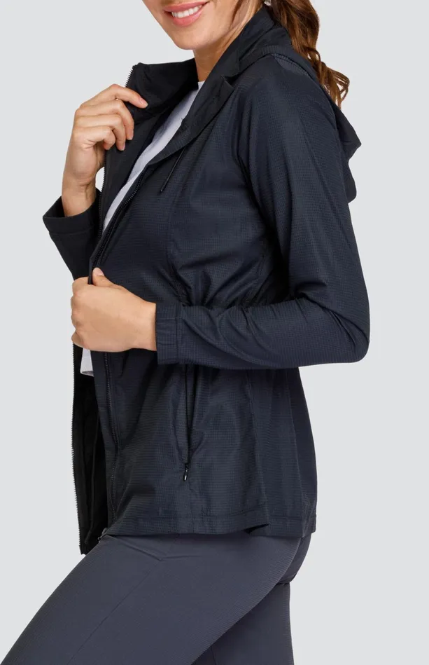 Tail Activewear Nola Water Resistant Jacket 8211 Onyx Black Women Jackets And Vests