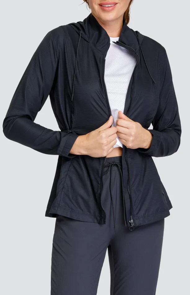 Tail Activewear Nola Water Resistant Jacket 8211 Onyx Black Women Jackets And Vests