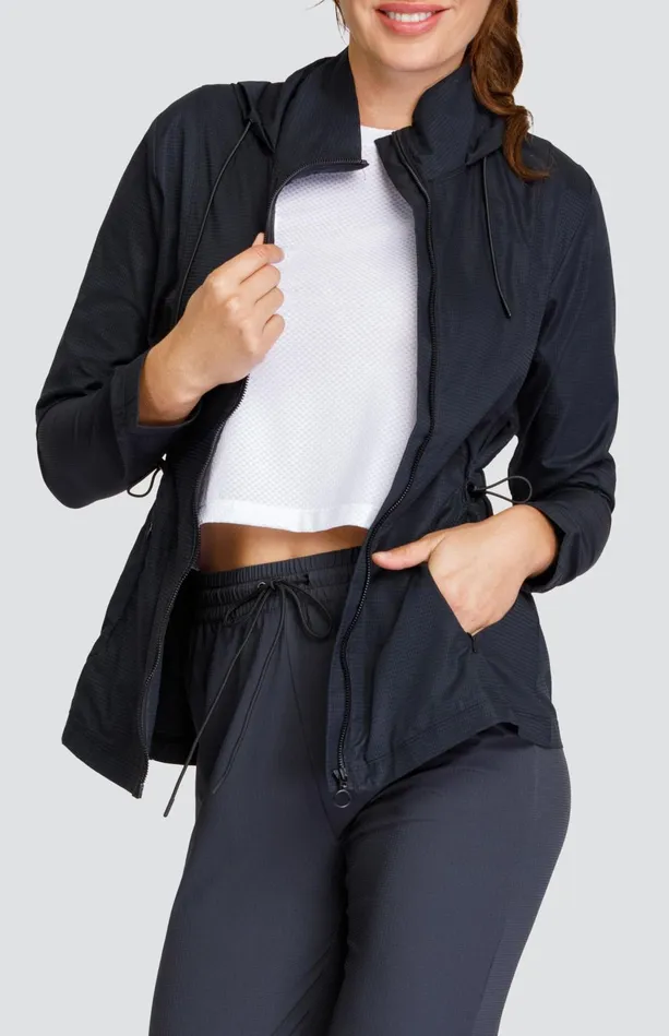 Tail Activewear Nola Water Resistant Jacket 8211 Onyx Black Women Jackets And Vests