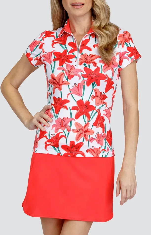 Tail Activewear Pau Top 8211 Valencia Lilies Women Short Sleeve