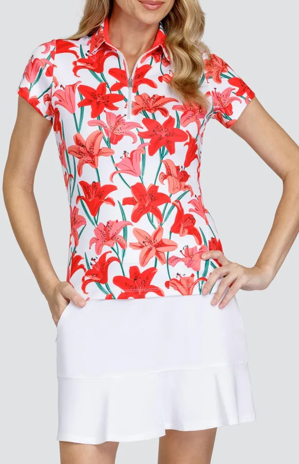 Tail Activewear Pau Top 8211 Valencia Lilies Women Short Sleeve