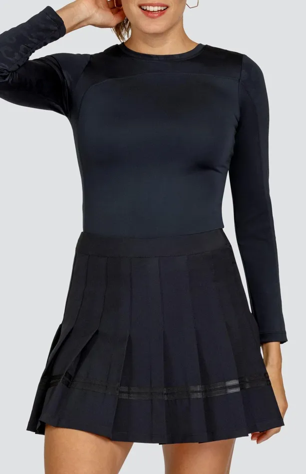 Tail Activewear Roy Top 8211 Onyx Black 8211 FINAL SALE Women Long Sleeve