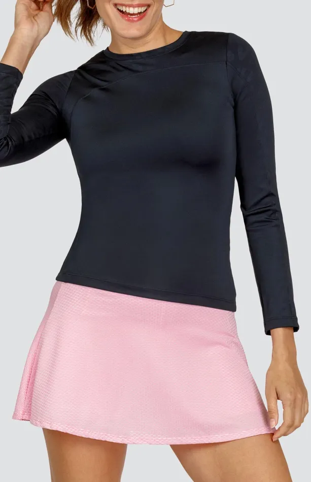 Tail Activewear Roy Top 8211 Onyx Black 8211 FINAL SALE Women Long Sleeve