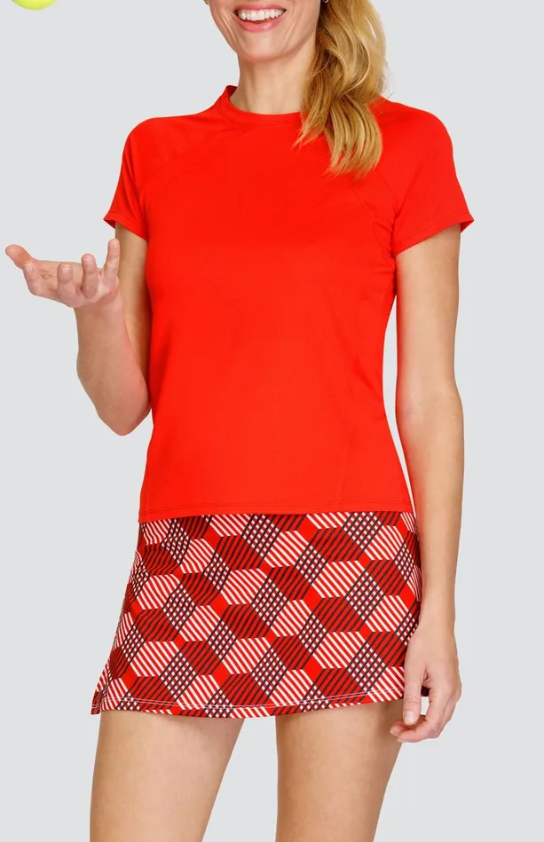 Tail Activewear Toledo Top 8211 Paprika Red Women Short Sleeve