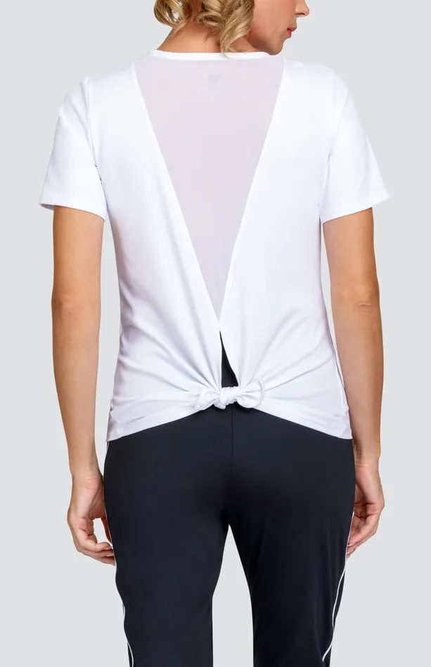 Tail Activewear Valley Top 8211 Chalk 8211 FINAL SALE Women Short Sleeve
