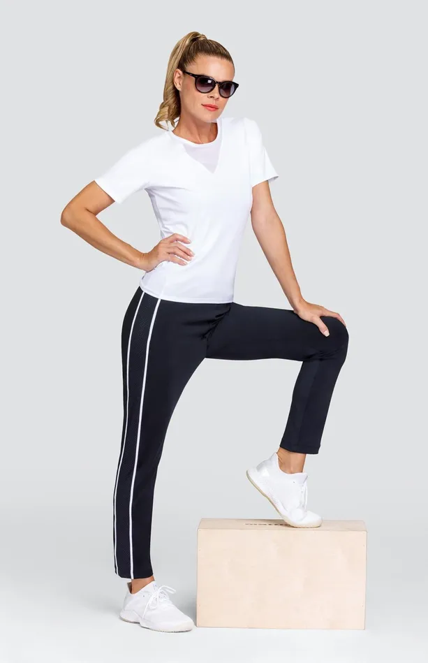 Tail Activewear Valley Top 8211 Chalk 8211 FINAL SALE Women Short Sleeve