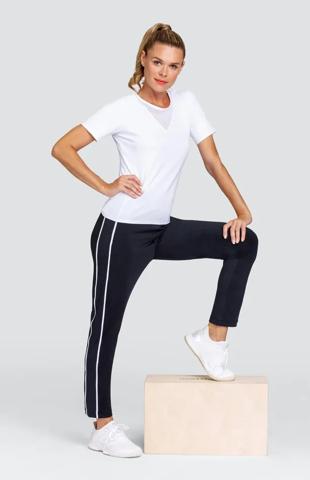 Tail Activewear Valley Top 8211 Chalk 8211 FINAL SALE Women Short Sleeve