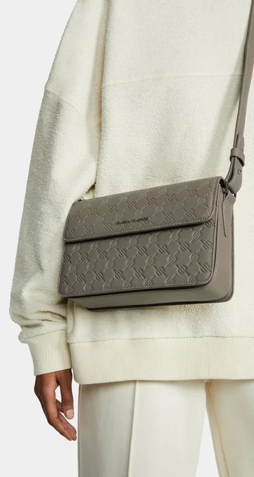 Taupe Grey Meru Monogram Bag Grey MenWomen Daily Paper Bags