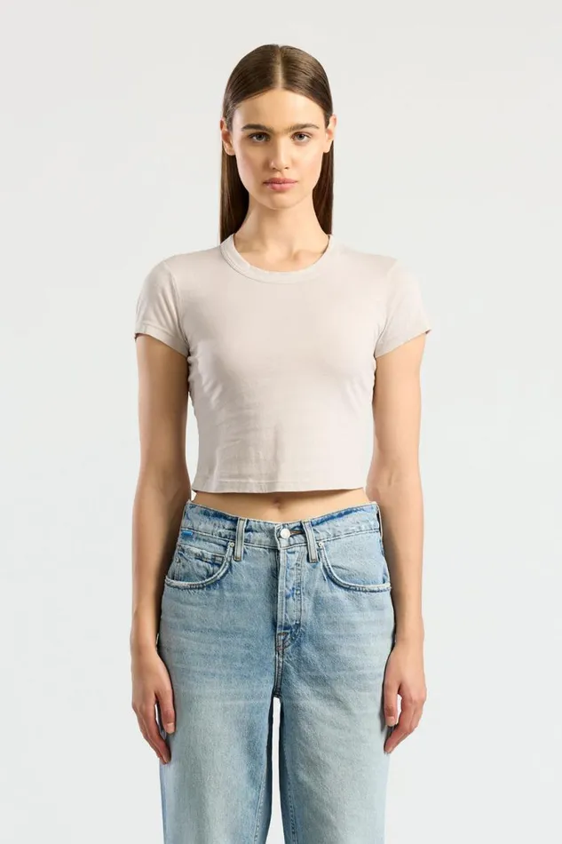 Tees Women COTTON CITIZEN Standard Baby Tee Vintage White Stone