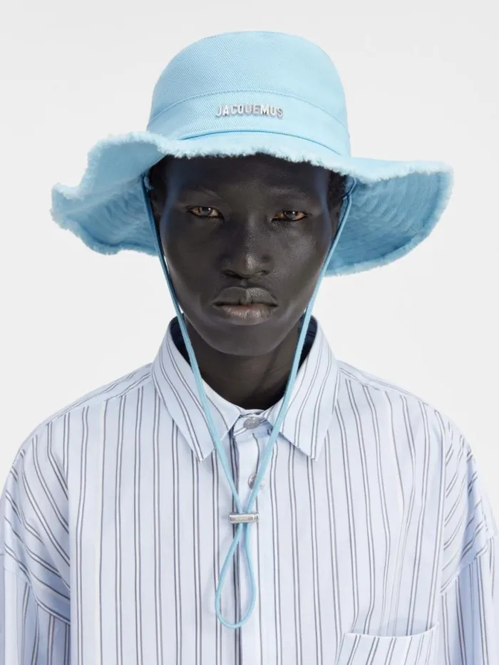 The Artichaut Bucket Hat Blue Women JACQUEMUS Hats The Artichaut Bucket Hat Blue Women JACQUEMUS Hats