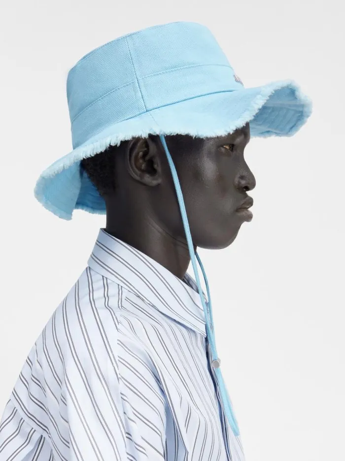 The Artichaut Bucket Hat Blue Women JACQUEMUS Hats The Artichaut Bucket Hat Blue Women JACQUEMUS Hats
