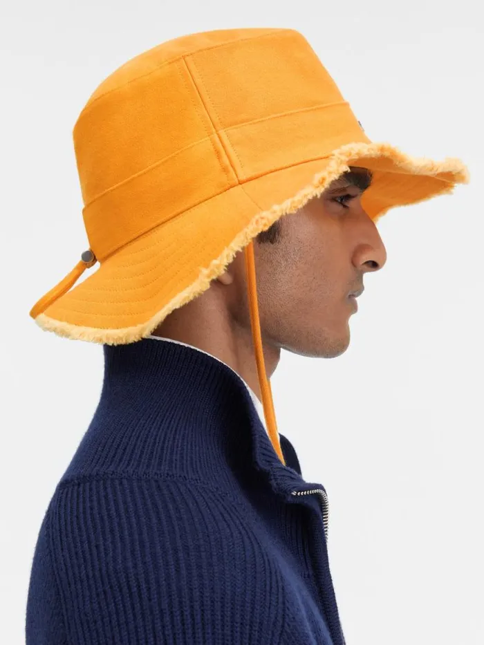 The Artichaut Bucket Hat Dark Orange Women JACQUEMUS Hats The Artichaut Bucket Hat Dark Orange Women JACQUEMUS Hats