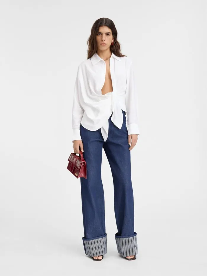 The Bahia Shirt White Women JACQUEMUS Tops and Shirts