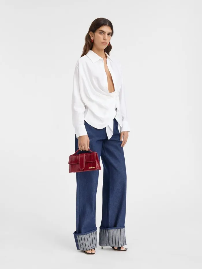 The Bahia Shirt White Women JACQUEMUS Tops and Shirts The Bahia Shirt White Women JACQUEMUS Tops and Shirts