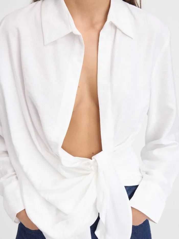 The Bahia Shirt White Women JACQUEMUS Tops and Shirts The Bahia Shirt White Women JACQUEMUS Tops and Shirts