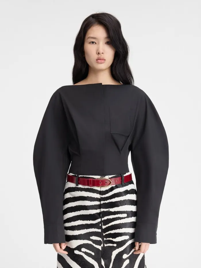 The Barco Shirt Black Women JACQUEMUS Tops and Shirts The Barco Shirt Black Women JACQUEMUS Tops and Shirts