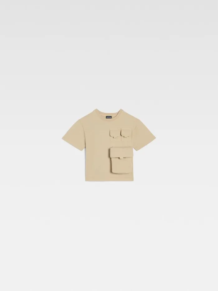 The Bolso Kids039 Tshirt Dark Beige WomenMen JACQUEMUS Tops The Bolso Kids039 Tshirt Dark Beige WomenMen JACQUEMUS Tops