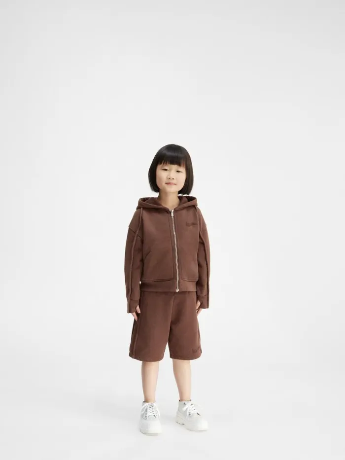 The Camargue Kids039 Zipped Sweatshirt Dark Brown WomenMen JACQUEMUS Tops