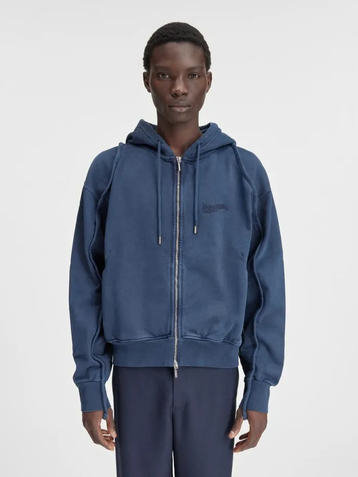 The Camargue Zipped Sweatshirt Dark Navy WomenMen JACQUEMUS Sweatshirts and Joggings