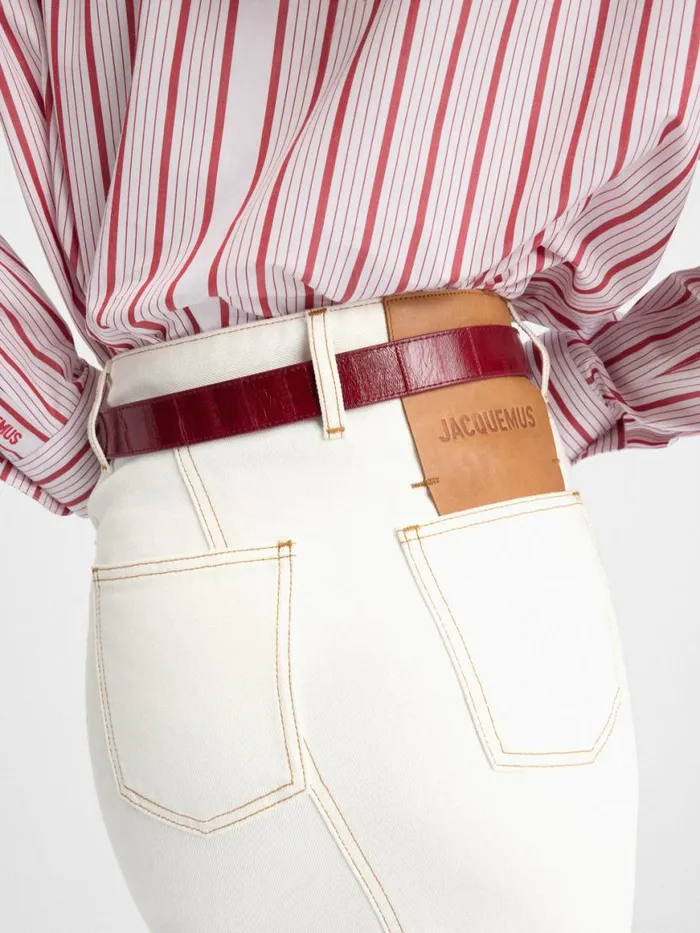 The DeNmes Denim Skirt Offwhitetabac Women JACQUEMUS Dresses and Skirts The DeNmes Denim Skirt Offwhitetabac Women JACQUEMUS Dresses and Skirts