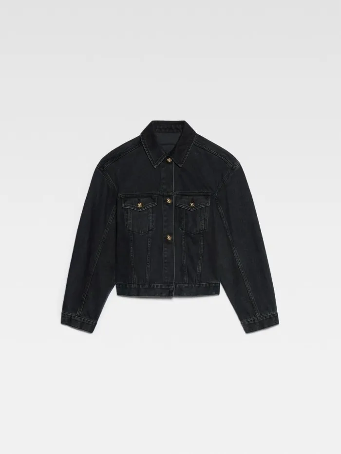 The Denim DeNmes Jacket Black Women JACQUEMUS Coats and Jackets The Denim DeNmes Jacket Black Women JACQUEMUS Coats and Jackets