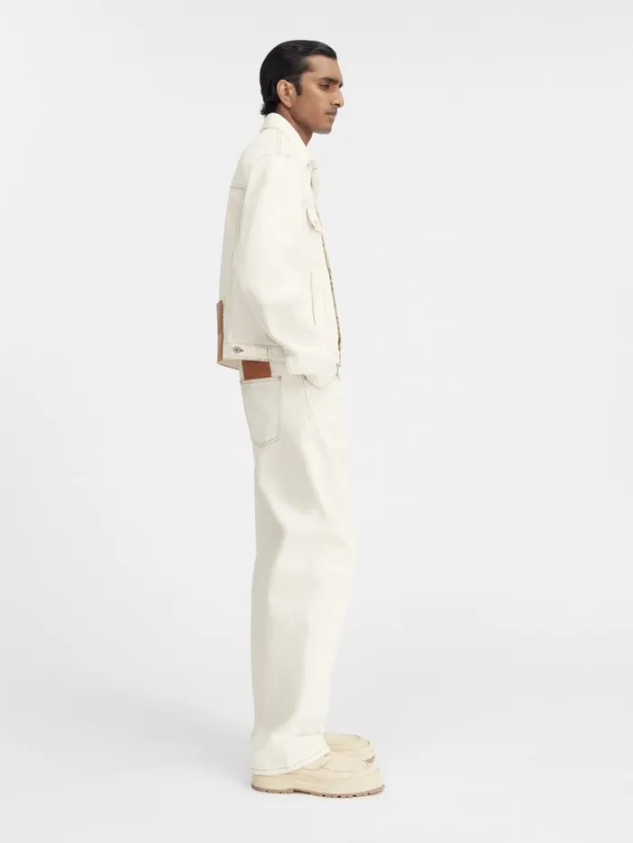 The Denim DeNmes Jacket Offwhitetabac Men JACQUEMUS Denim The Denim DeNmes Jacket Offwhitetabac Men JACQUEMUS Denim