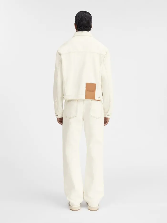 The Denim DeNmes Jacket Offwhitetabac Men JACQUEMUS Denim The Denim DeNmes Jacket Offwhitetabac Men JACQUEMUS Denim