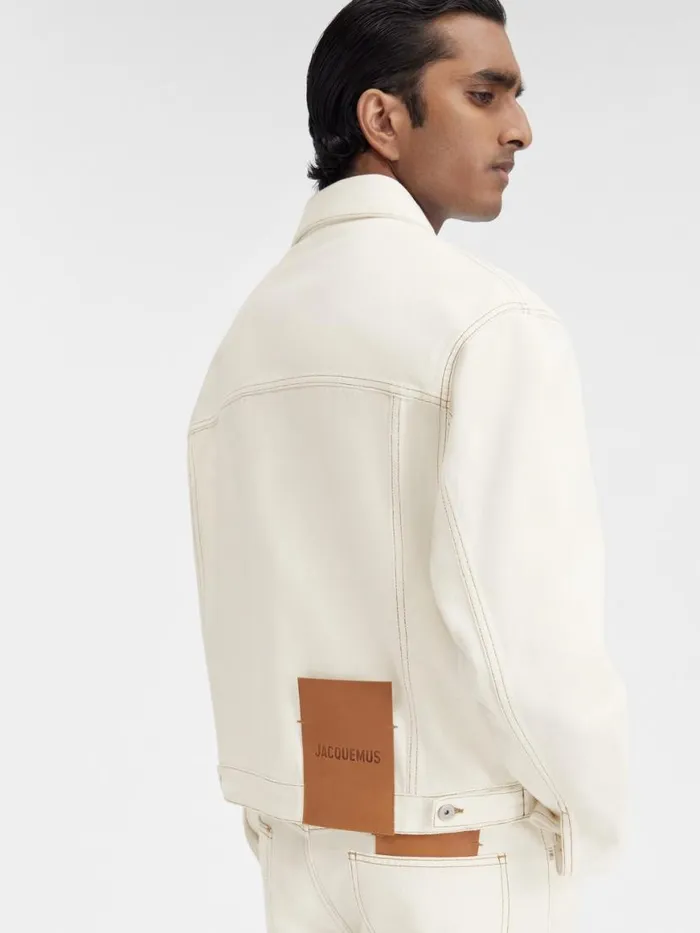 The Denim DeNmes Jacket Offwhitetabac Men JACQUEMUS Denim The Denim DeNmes Jacket Offwhitetabac Men JACQUEMUS Denim