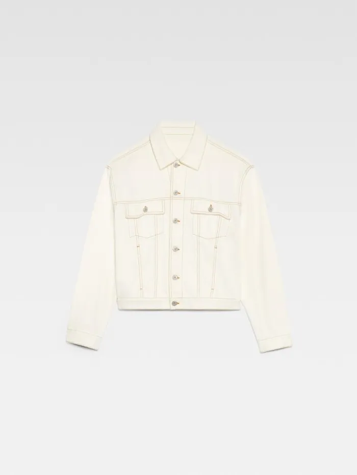 The Denim DeNmes Jacket Offwhitetabac Men JACQUEMUS Denim The Denim DeNmes Jacket Offwhitetabac Men JACQUEMUS Denim