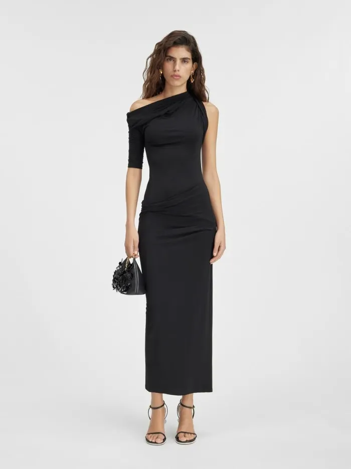 The Drapeado Dress Black Women JACQUEMUS Dresses and Skirts