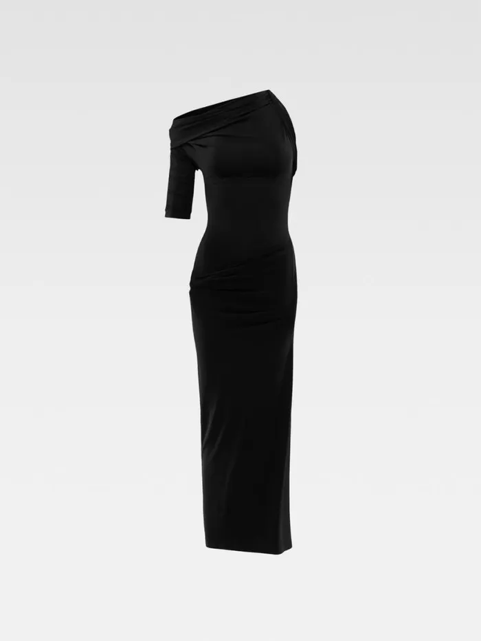 The Drapeado Dress Black Women JACQUEMUS Dresses and Skirts The Drapeado Dress Black Women JACQUEMUS Dresses and Skirts