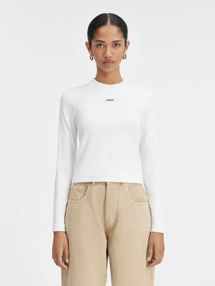 The Gros Grain Longsleeve Tshirt White Women JACQUEMUS Tshirts