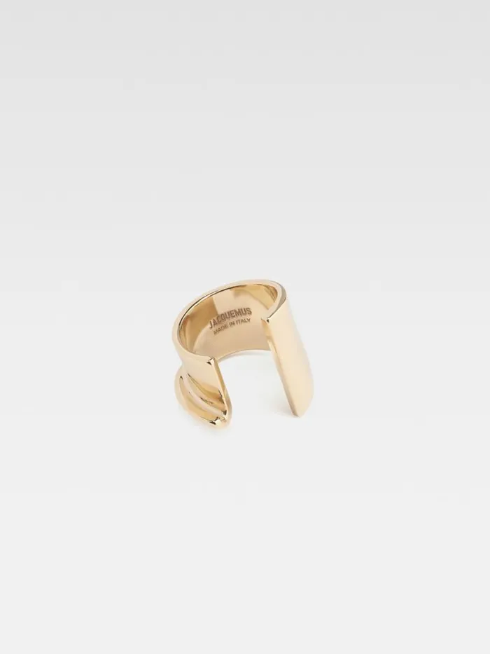 The J Ring Light Gold Women JACQUEMUS Jewellery