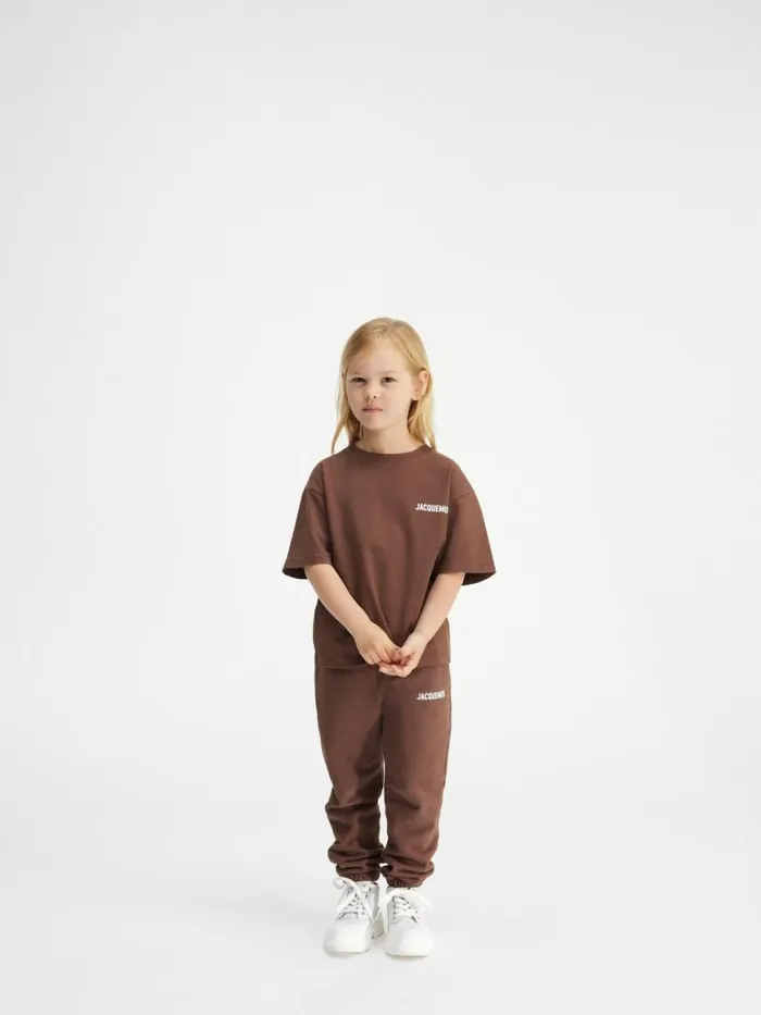 The Jacquemus Kids039 Tshirt Dark Brown WomenMen JACQUEMUS Tops
