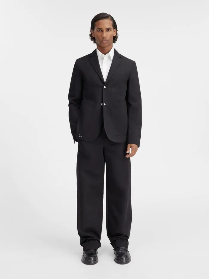 The Jean Jacket Black Men JACQUEMUS Coats and Jackets