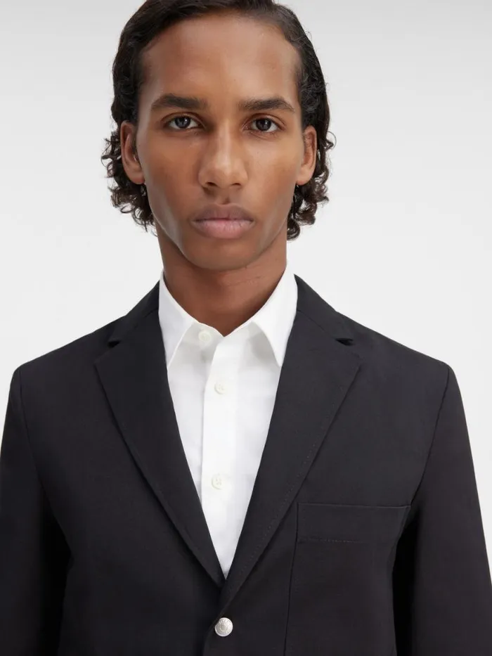 The Jean Jacket Black Men JACQUEMUS Coats and Jackets The Jean Jacket Black Men JACQUEMUS Coats and Jackets