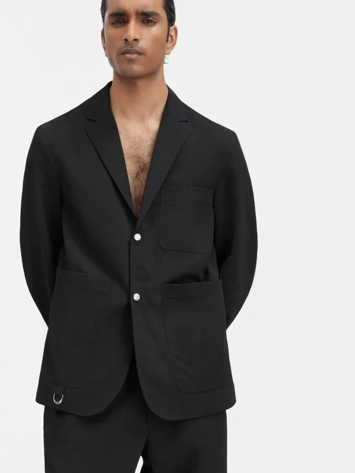 The Jean Jacket Black Men JACQUEMUS Coats and Jackets The Jean Jacket Black Men JACQUEMUS Coats and Jackets