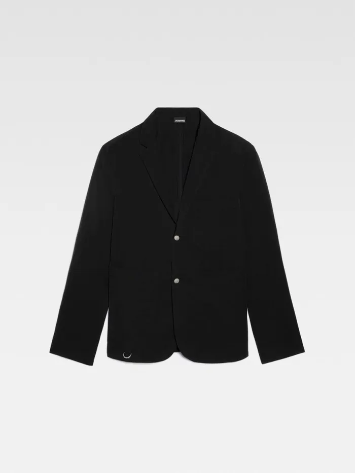 The Jean Jacket Black Men JACQUEMUS Coats and Jackets The Jean Jacket Black Men JACQUEMUS Coats and Jackets