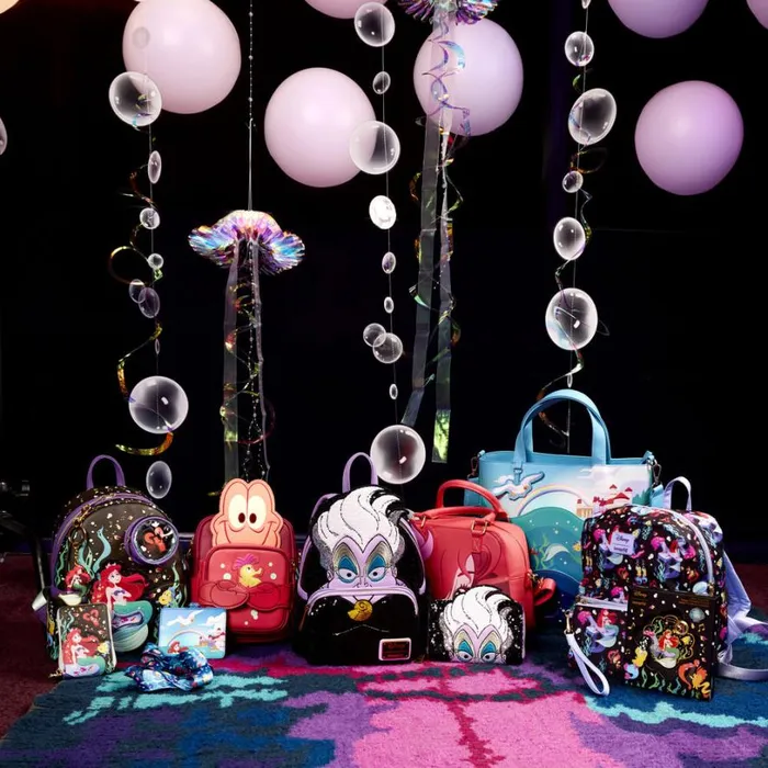 The Little Mermaid 35th Anniversary Exclusive Ursula Sequin Cosplay Mini Backpack Unisex Loungefly Backpacks